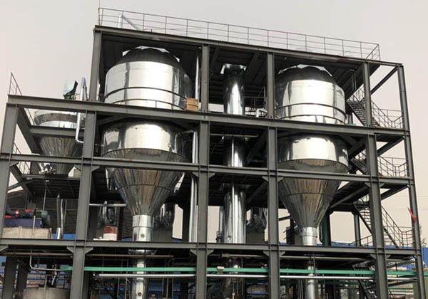 双效浓缩蒸发器案例实景 双效浓缩蒸发器案例实景