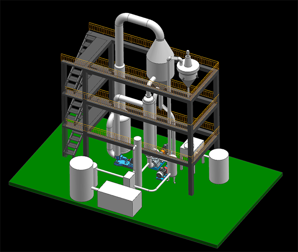 MVR蒸发器三维设计