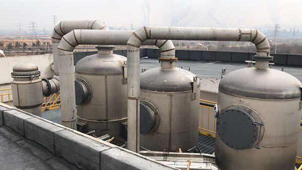 三效蒸发器项目安装现场