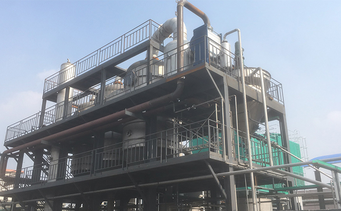 蒸发器正常运行中