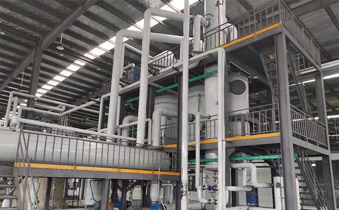 废旧电池回收废水处理三效蒸发器